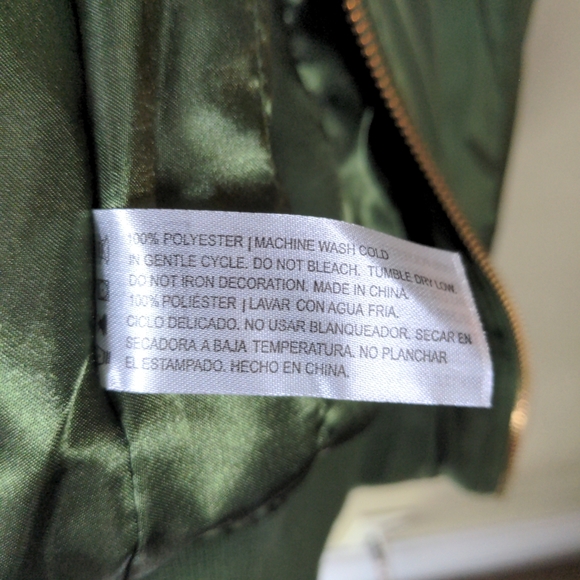Lightning Bolt Ink Olive Green Promotional Bomber Jacket - Picture 5 of 9
